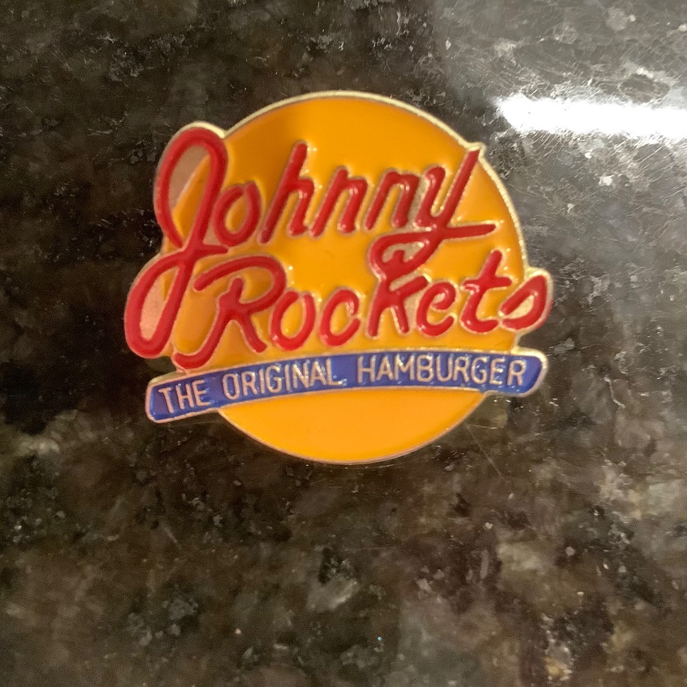 Johnny Rockets Restaurant The Original Hamburger Enamel Lapel Pin